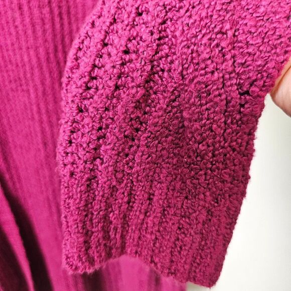 EUC AMERICAN EAGLE OUTFITTERS MAGENTA LONG OPEN CARDIGAN SIZE M - Picture 2 of 14